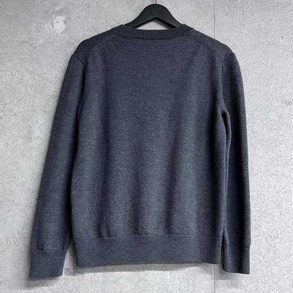 FLOOR Kenzo Multicolor Classic Logo Sweater Gray 100% Wool Fits Medium - Picture 2 of 6